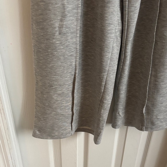 Wide-Leg Drawstring Sweatpants - Light Gray - Picture 4 of 5